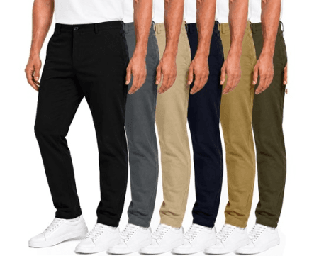 3-Pack Men's Super Stretch Slim Fit Chino Pants $18 at Sport.woot!