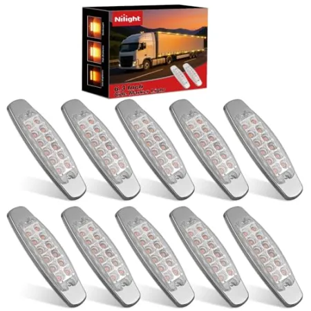 10-Pack Nilight 6.3" Rectangle Side Marker Lights